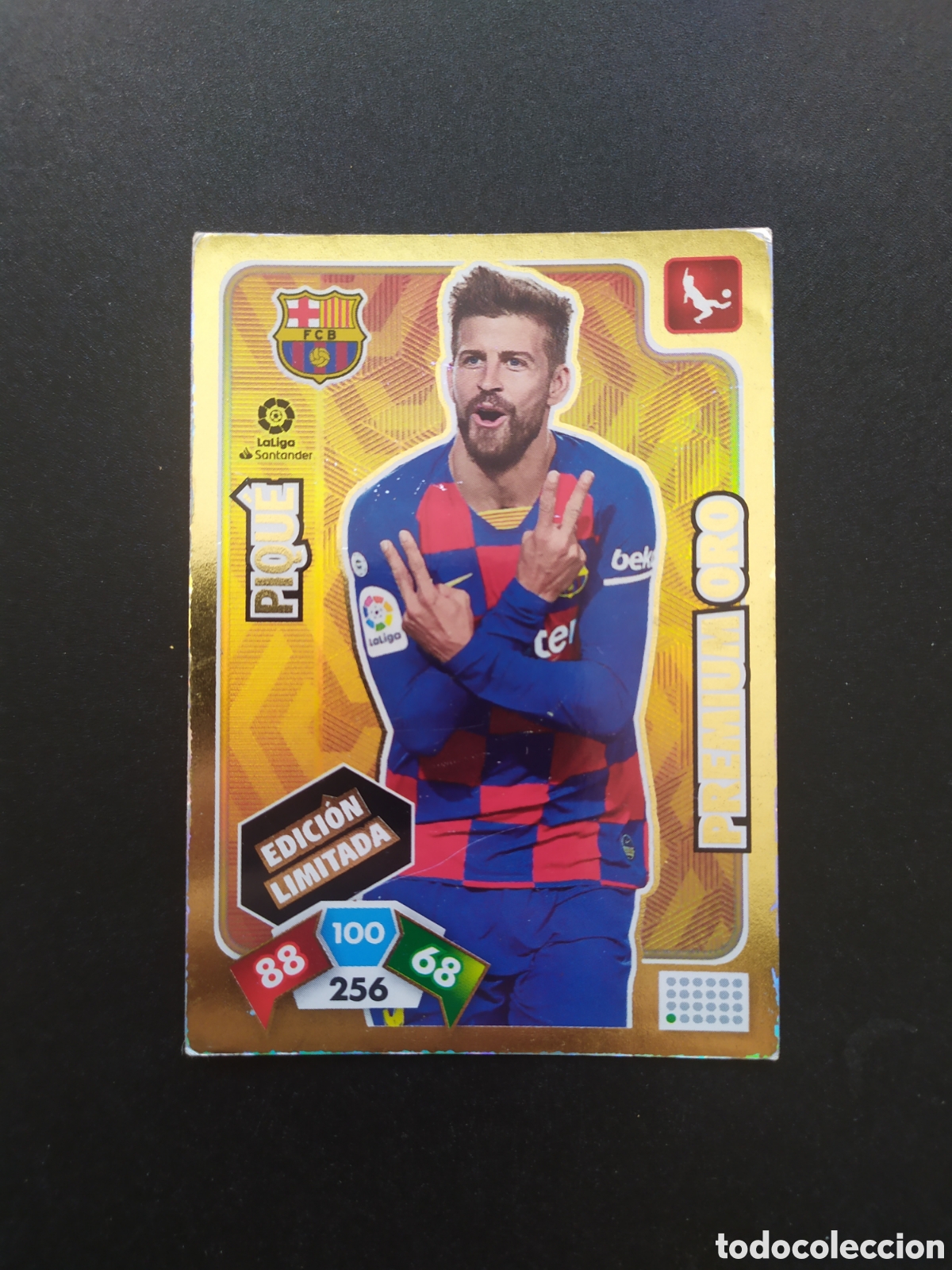 Cromos de f&uacute;tbol: Adrenalyn 2019 2020 19 20 panini Piqu&eacute; premium oro edici&oacute;n limitada Barcelona