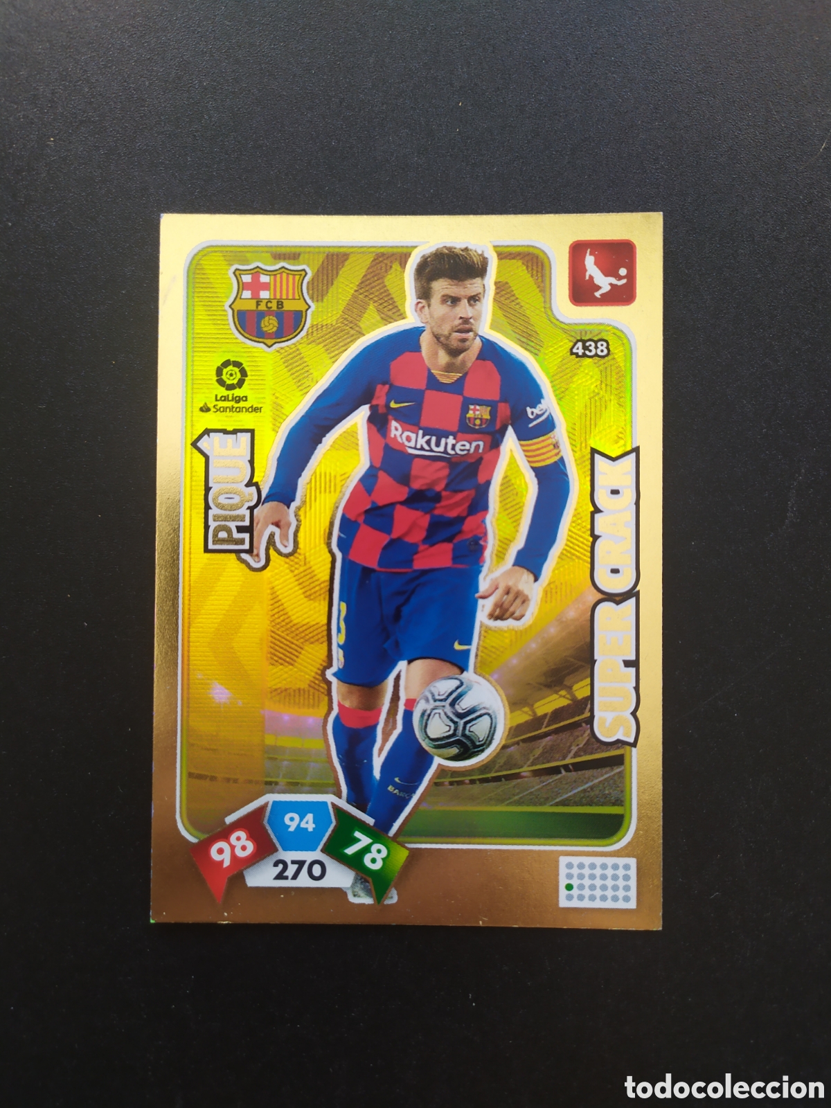 Figurine di Calcio: Adrenalyn 2019 2020 19 20 panini Piqu&eacute; super crack n&deg; 438 Barcelona