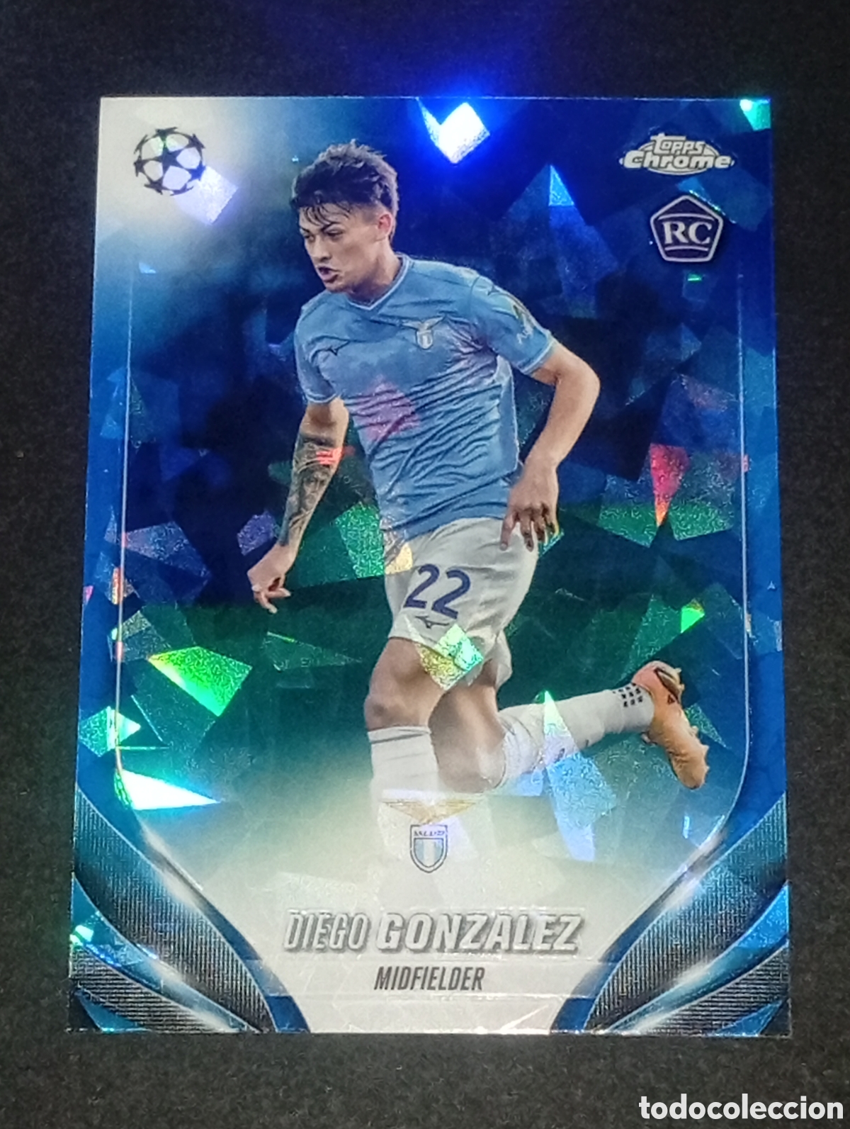 Cromos de Futebol: 125 paralela sapphire rookie DIEGO GONZ&Aacute;LEZ LAZIO TOPPS CHROME 2023 2024 24 CROMOS CARDS PARAGUAY