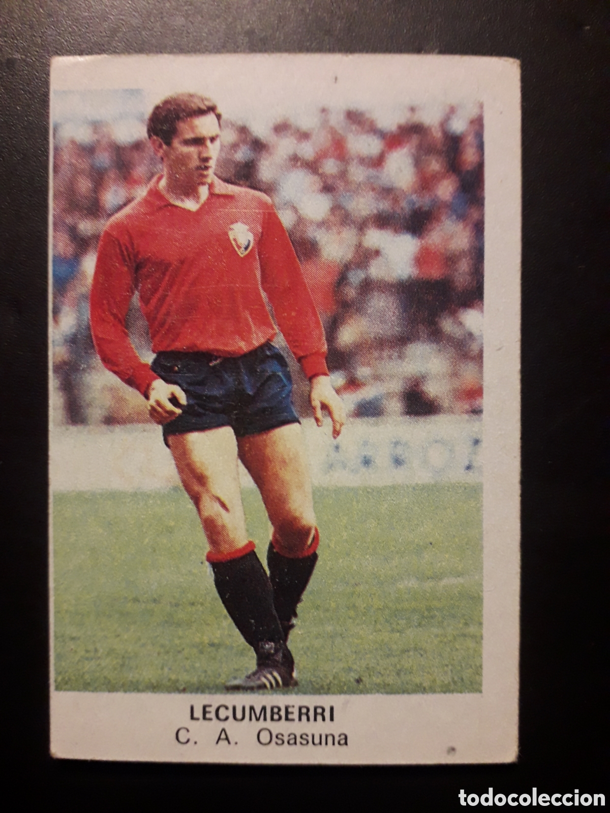 Cromos de F&uacute;tbol: LECUMBERRI OSASUNA ED CANO 1983 1984 83 84 SIN PEGAR TRASERA CROP&Aacute;N PEDIDO M&Iacute;NIMO 3&euro;.