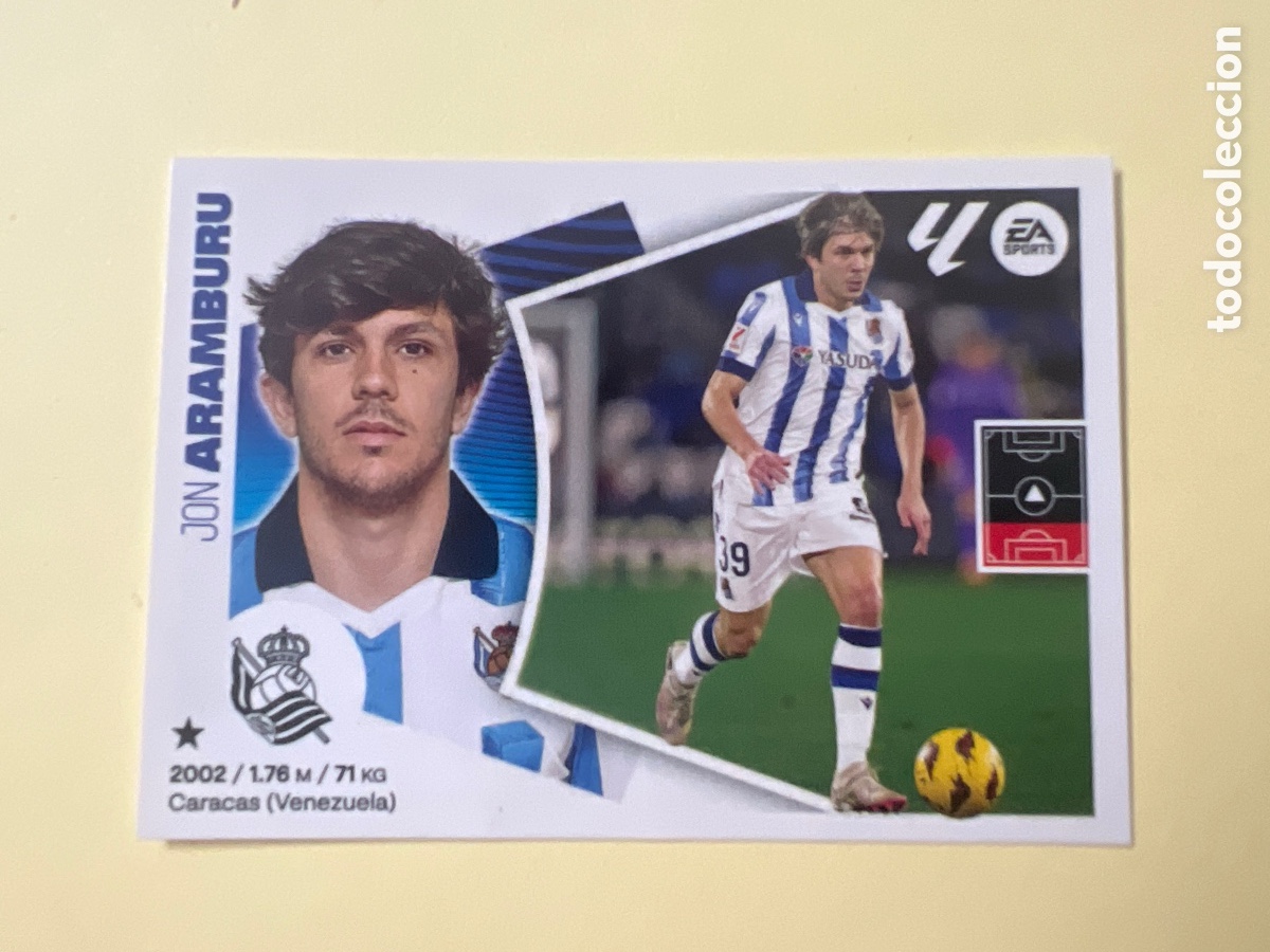 Figurine di Calcio: C2136. aramburu 10b Real Sociedad liga este 2024 2025 24 25 nuevo sin pegar