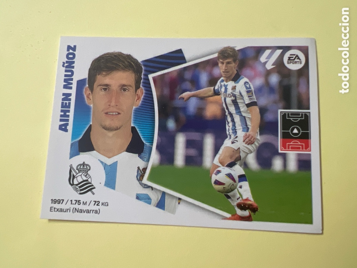 Figurine di Calcio: C2151. 10A AIHEN MU&Ntilde;OZ REAL SOCIEDAD PANINI LIGA HYPERMOTION 2024-25