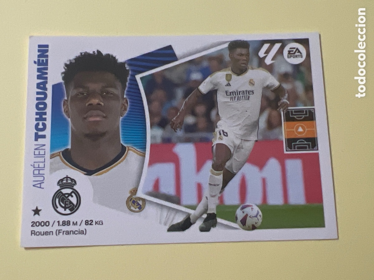 Fu&szlig;ball-Sticker: C2163. 11 TCHOUAMENI REAL MADRID LIGA ESTE 2024 2025 24 25 PANINI NUEVO SIN PEGAR NUNCA