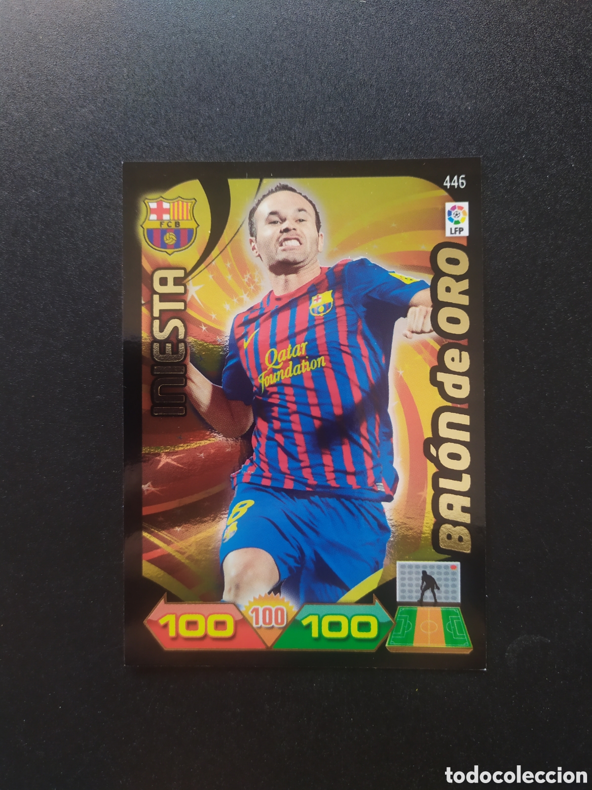 Cromos de Futebol: Adrenalyn 2011 2012 11 12 panini Iniesta balon de oro n&deg; 446 Barcelona