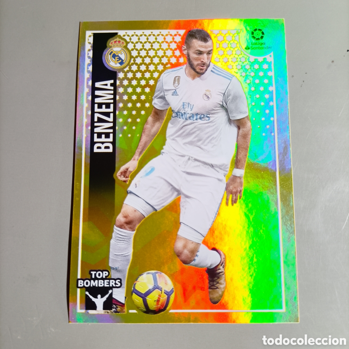 Cromos de F&uacute;tbol: STICKER ESTE. LIGA 2018-2019 (REAL MADRID) №5 BENZEMA / TOP BOMBERS