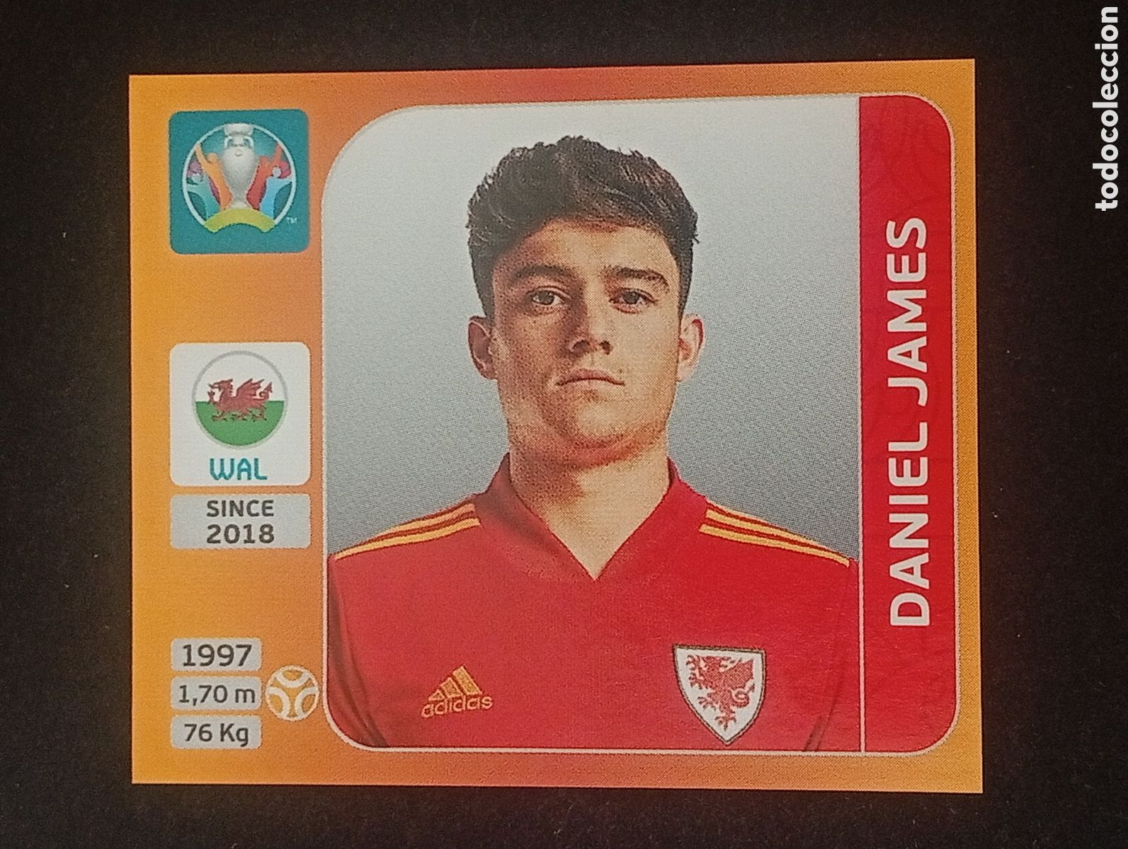 Fu&szlig;ball-Sticker: 111 DANIEL JAMES WALES WALES EURO 2020 TOURNAMENT EUROCOPA PANINI CROMO STICKERS TOPPS CROMOS