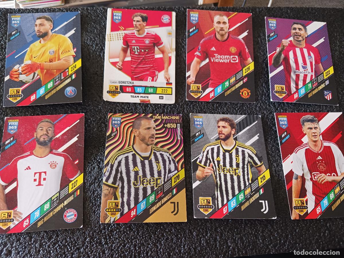 Cromos de F&uacute;tbol: 8 CROMOS DE futbolistas profesionales