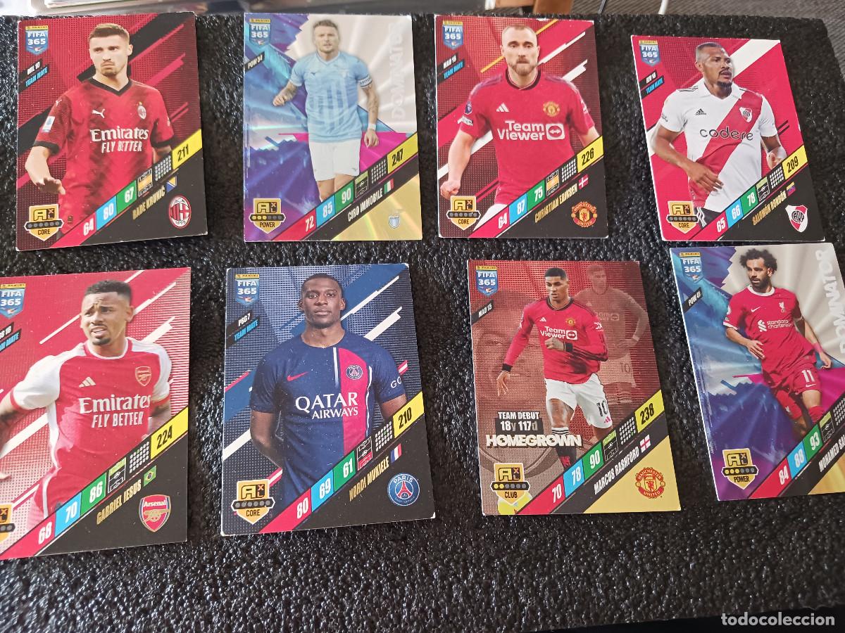 Cromos de F&uacute;tbol: 8 CROMOS DE futbolistas profesionales