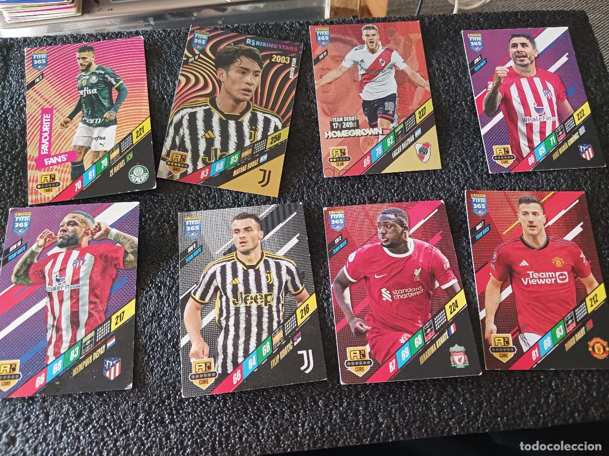 Cromos de F&uacute;tbol: 8 CROMOS DE futbolistas profesionales