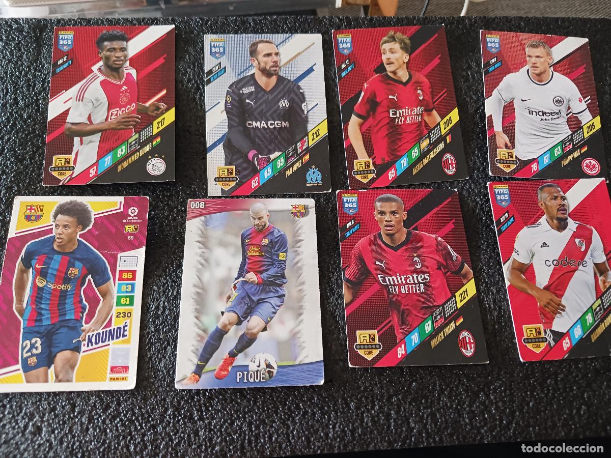 Cromos de F&uacute;tbol: 8 CROMOS DE futbolistas profesionales