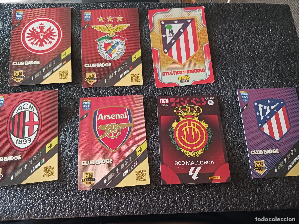 Cromos de F&uacute;tbol: 7 CROMOS DE escudos de clubes de futbol