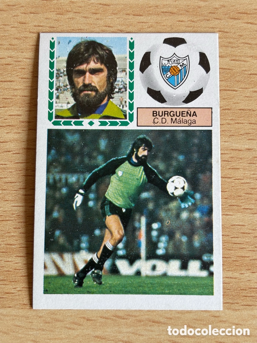 Cromos de f&uacute;tbol: Burgue&ntilde;a CD Malaga Ediciones Este Liga 83/84 nuevo sin pegar