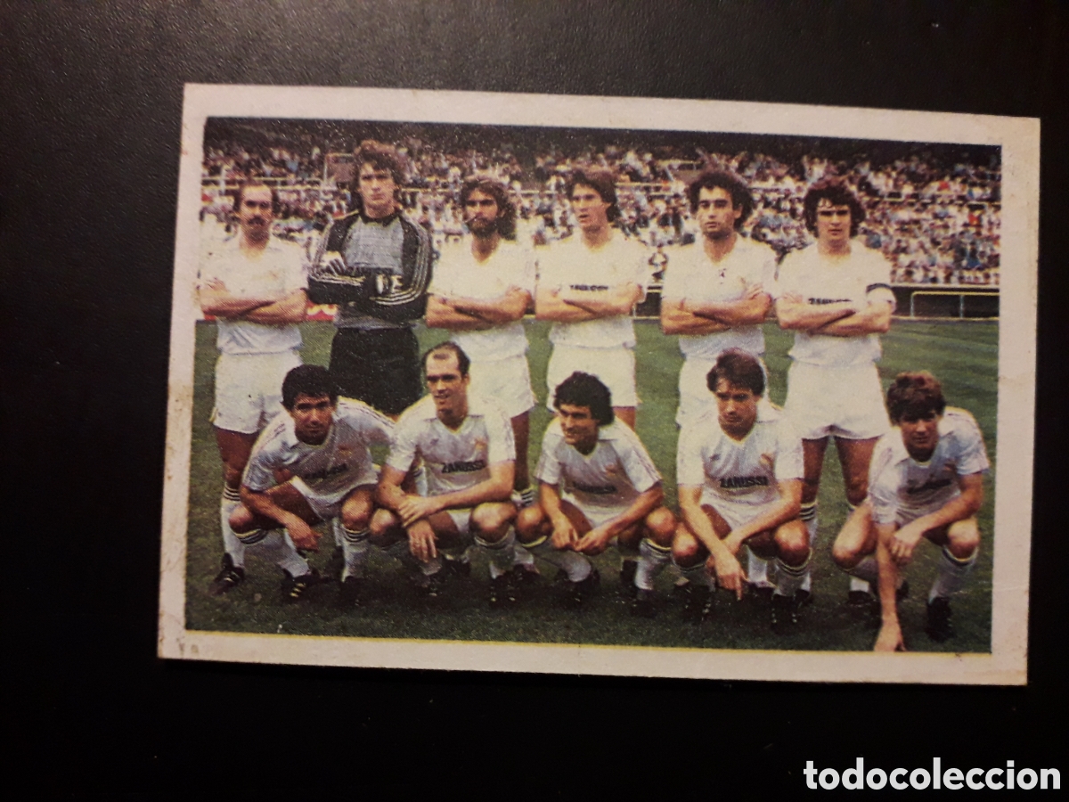 Cromos de F&uacute;tbol: EQUIPO REAL MADRID ED CANO 1983 1984 83 84 DESPEGADO TRASERA CROP&Aacute;N PEDIDO M&Iacute;NIMO 3&euro;