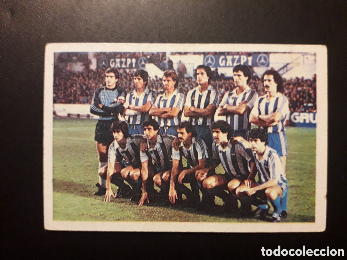 Cromos de F&uacute;tbol: EQUIPO REAL SOCIEDAD ED CANO 1983 1984 83 84 SIN PEGAR TRASERA CROP&Aacute;N PEDIDO M&Iacute;NIMO 3&euro;