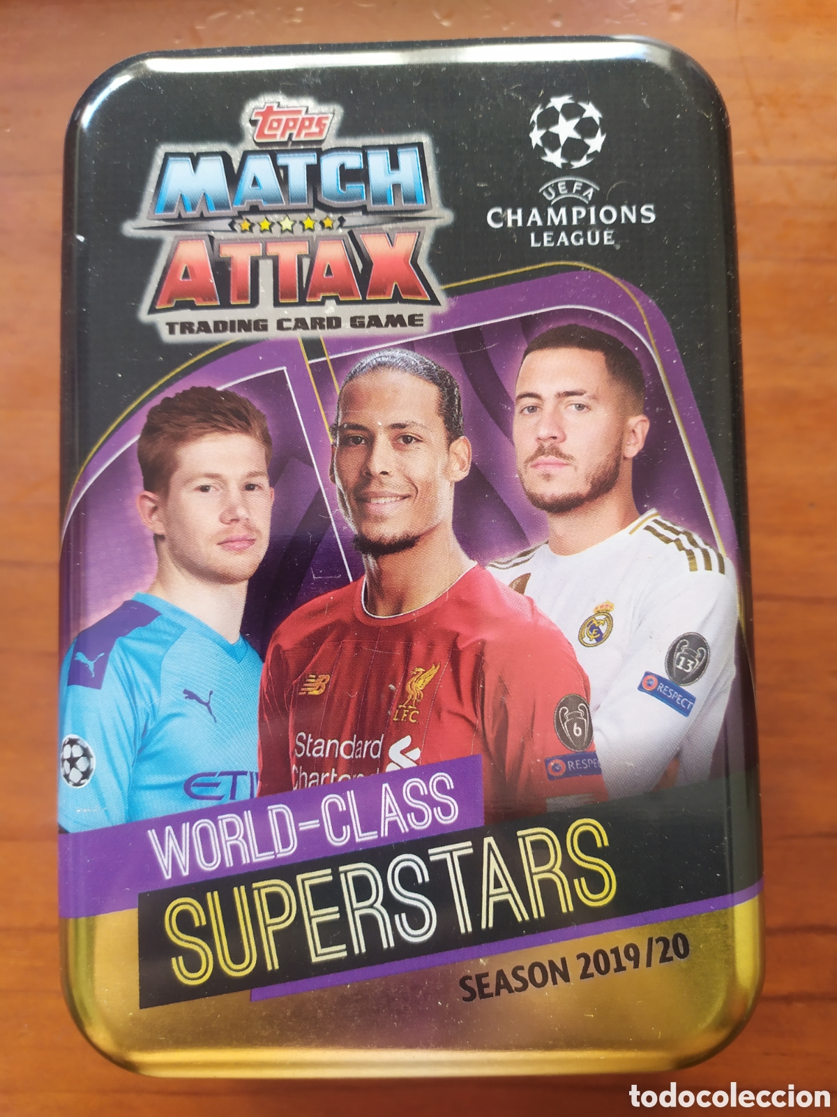Cromos de f&uacute;tbol: Topps match attax UEFA Champions League world-class superstars 2019 2020 19 20 lata vacia