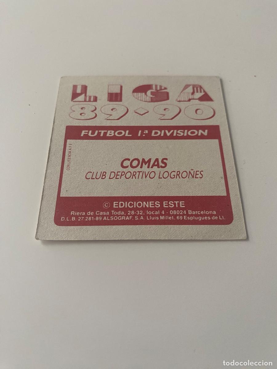Cromos de f&uacute;tbol: Este 89-90 Comas nunca pegado - Foto 2