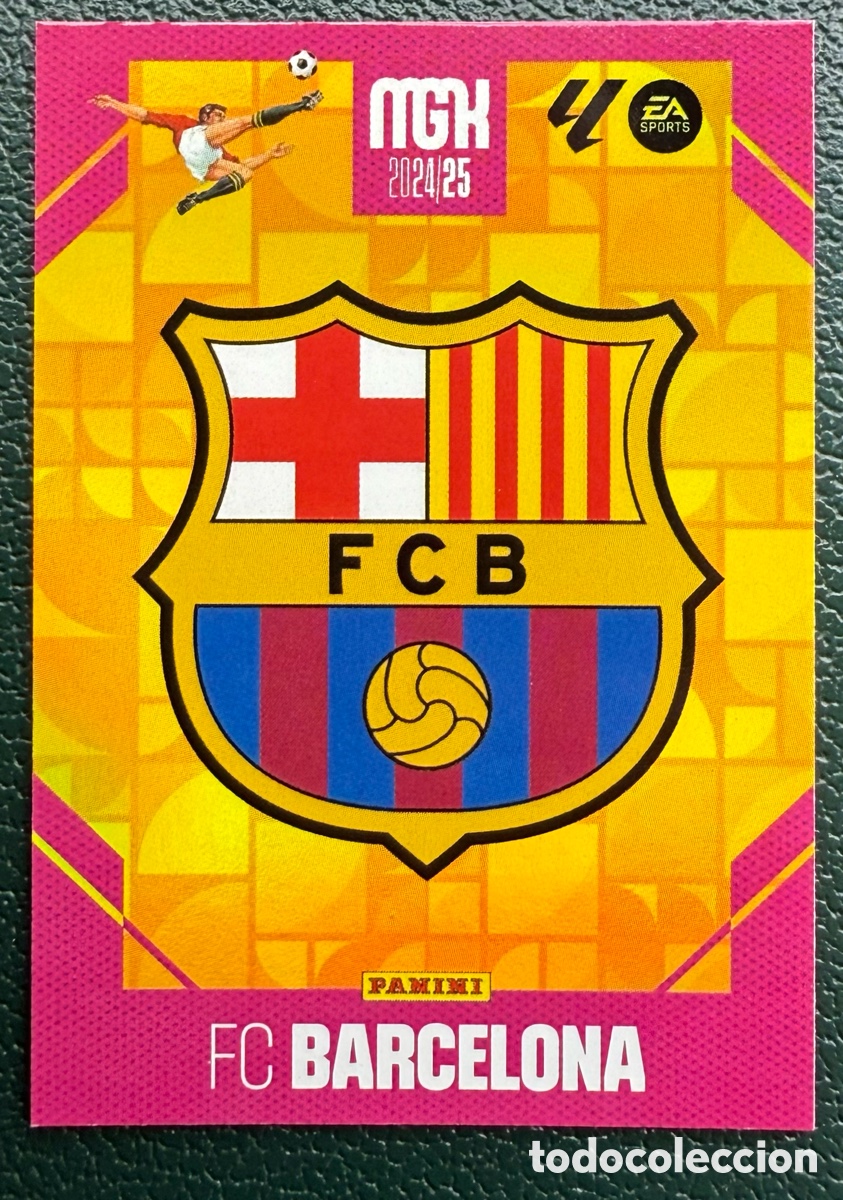 Cromos de f&uacute;tbol: 73 ESCUDO FC BARCELONA FICHAS ALBUM MEGACRACKS 2024 2025 MGK 24 25
