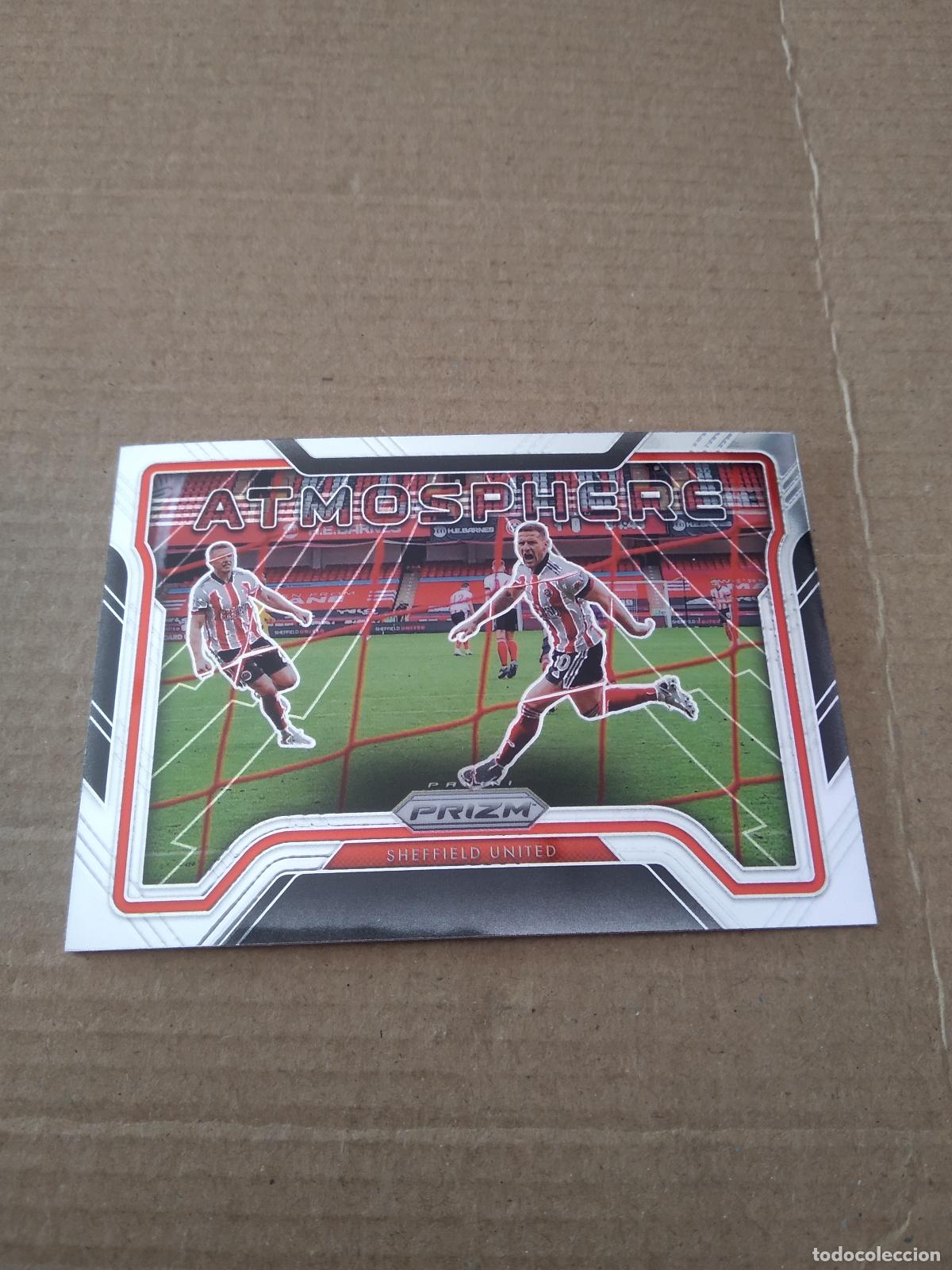 Cromos de F&uacute;tbol: 2 SHEFFIELD UNITED ATMOSPHERE CROMO FUTBOL PRIZM PREMIER LEAGUE 20-21 PANINI INGLATERRA 2020-2021