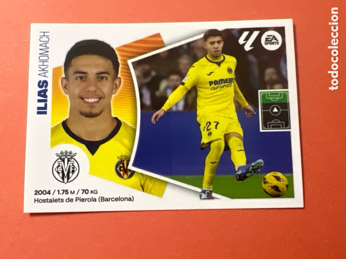 Cartes &agrave; collectionner de Football: C2662. 18A ILIAS VILLARREAL LIGA ESTE 24 25 2024 2025 SIN PEGAR NUNCA PEGADO
