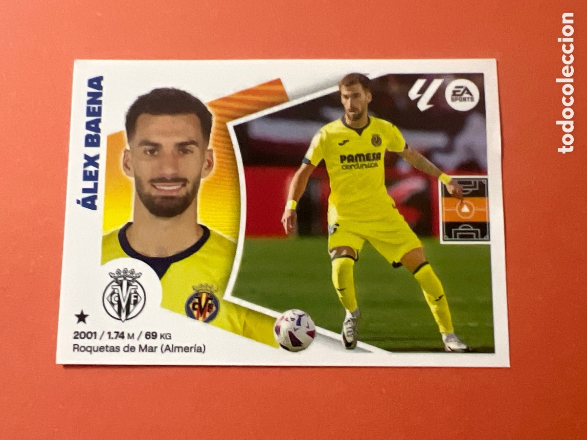 Cartes &agrave; collectionner de Football: C2669. N&ordm; 15 ALEX BAENA VILLARREAL LIGA ESTE 24 25 2024 2025 SIN PEGAR NUNCA PEGADO