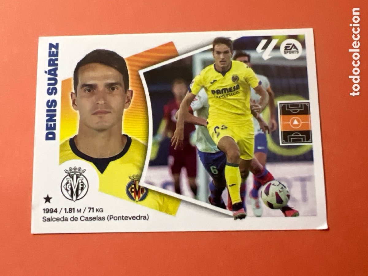 Cartes &agrave; collectionner de Football: C2677. DENIS SU&Aacute;REZ VILLAREAL CF CROMO N&deg; 13 LIGA ESTE 2024-2025 24-25 PANINI