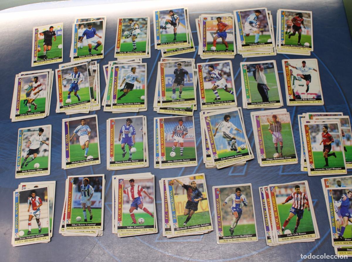 Cromos de f&uacute;tbol: Cromos. Fichas de la Liga 2000. La Liga de F&uacute;tbol. Mundicromo, 1999.
