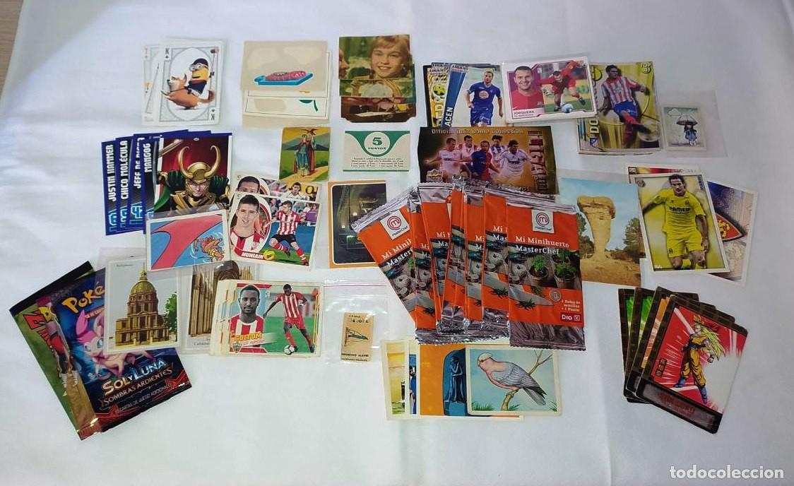 Cromos de F&uacute;tbol: GRAN LOTE CROMOS VARIADOS MARISOL MAZINGER Z LIGA FUTBOL DRAGON BALL + SOBRES S/ABRIR MINIHUERTO