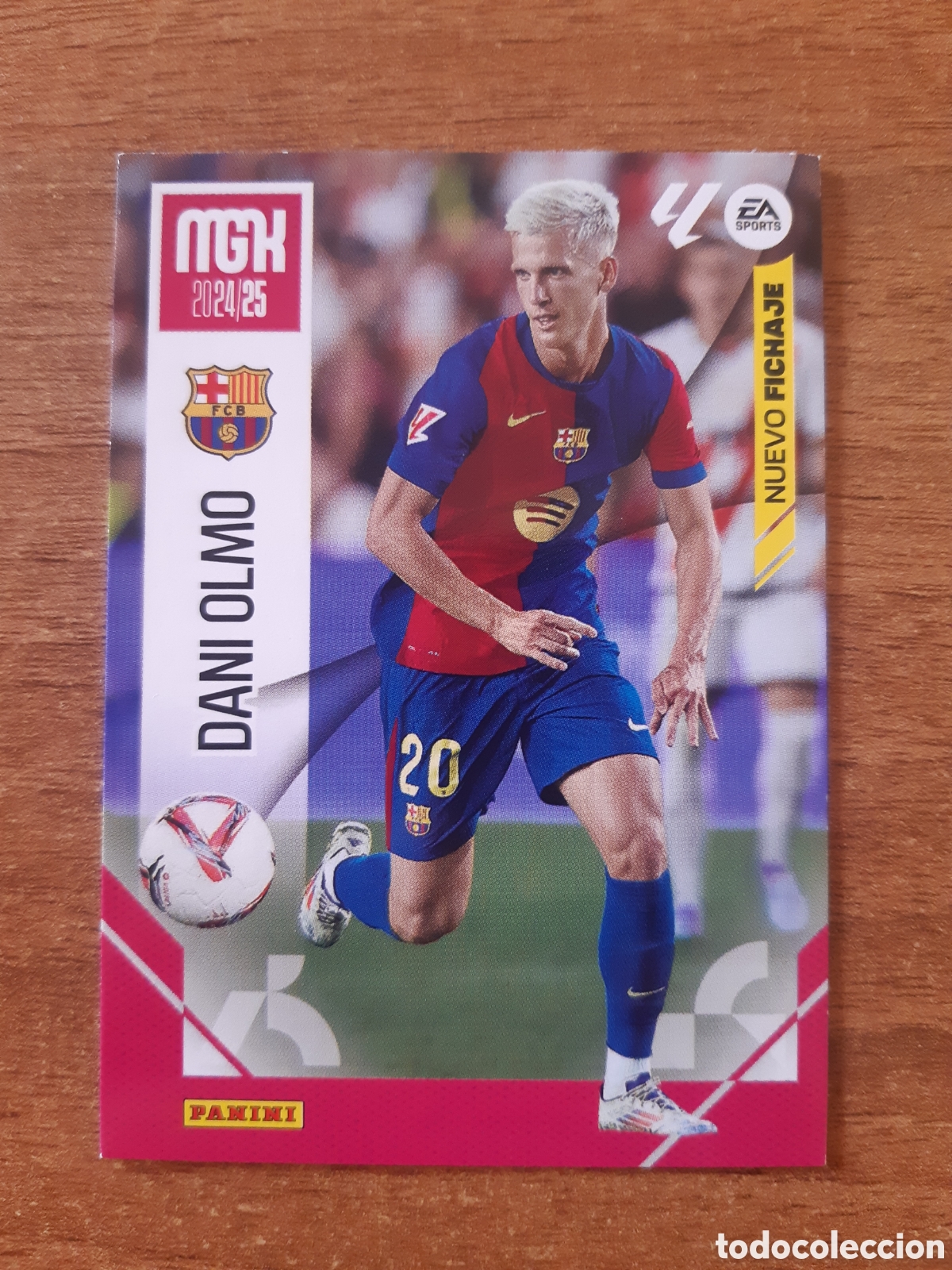 Cromos de f&uacute;tbol: N&deg;495 DANI OLMO BARCELONA NUEVO FICHAJE MGK LIGA 24-25 MEGACRACKS 2024-2025. NUEVO