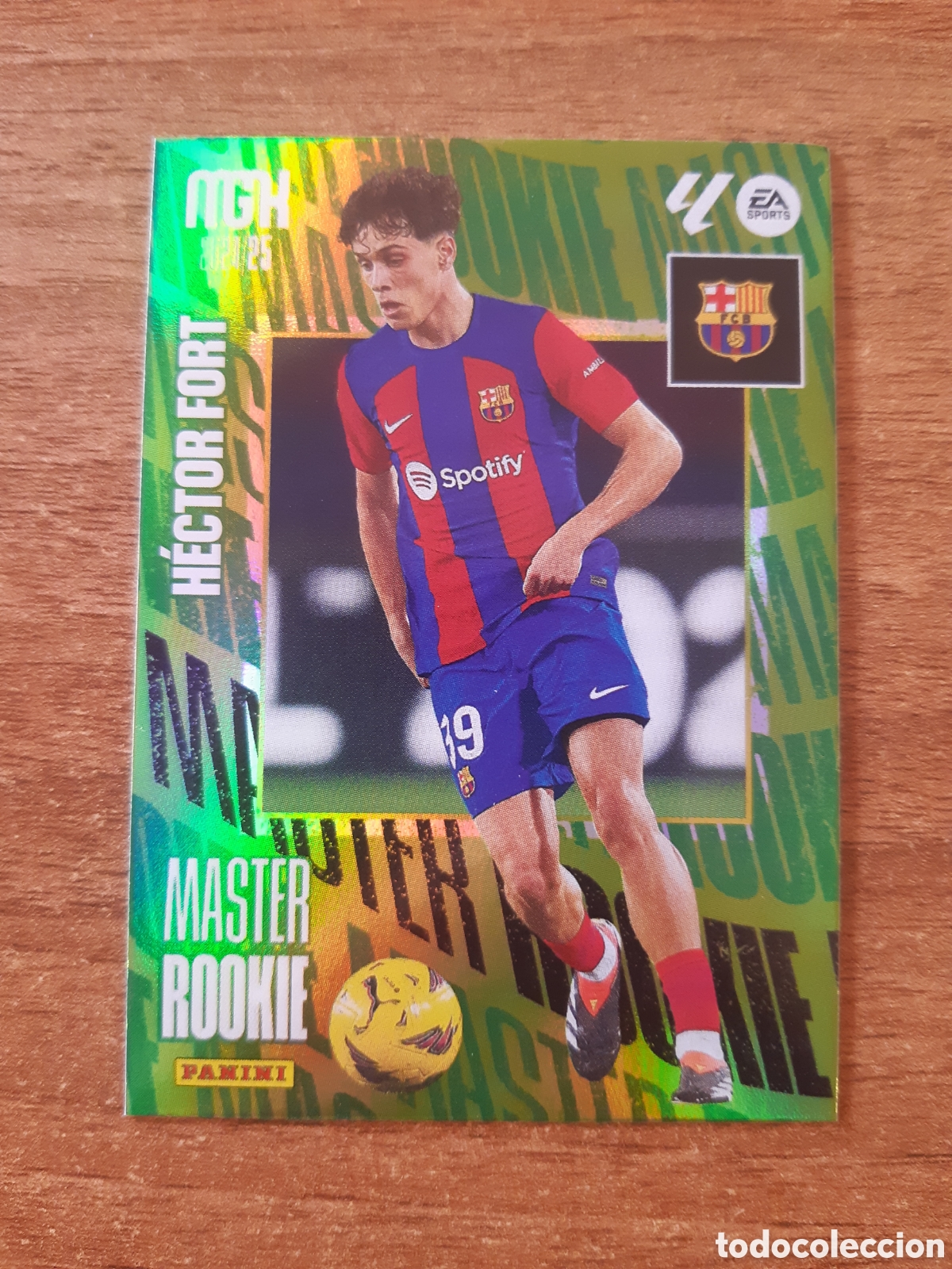 Cromos de f&uacute;tbol: N&deg;413 H&Eacute;CTOR FORT BARCELONA MASTER ROOKIE MGK 24-25 PANINI MEGACRACKS 2024 2025. NUEVO