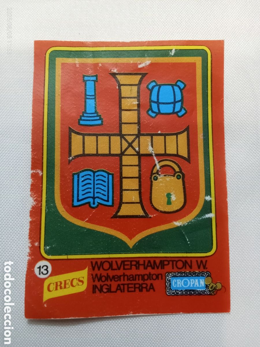 Cromos de F&uacute;tbol: CROMO DE F&Uacute;TBOL CROPAN ESCUDO INGLATERRA N-13 CREES