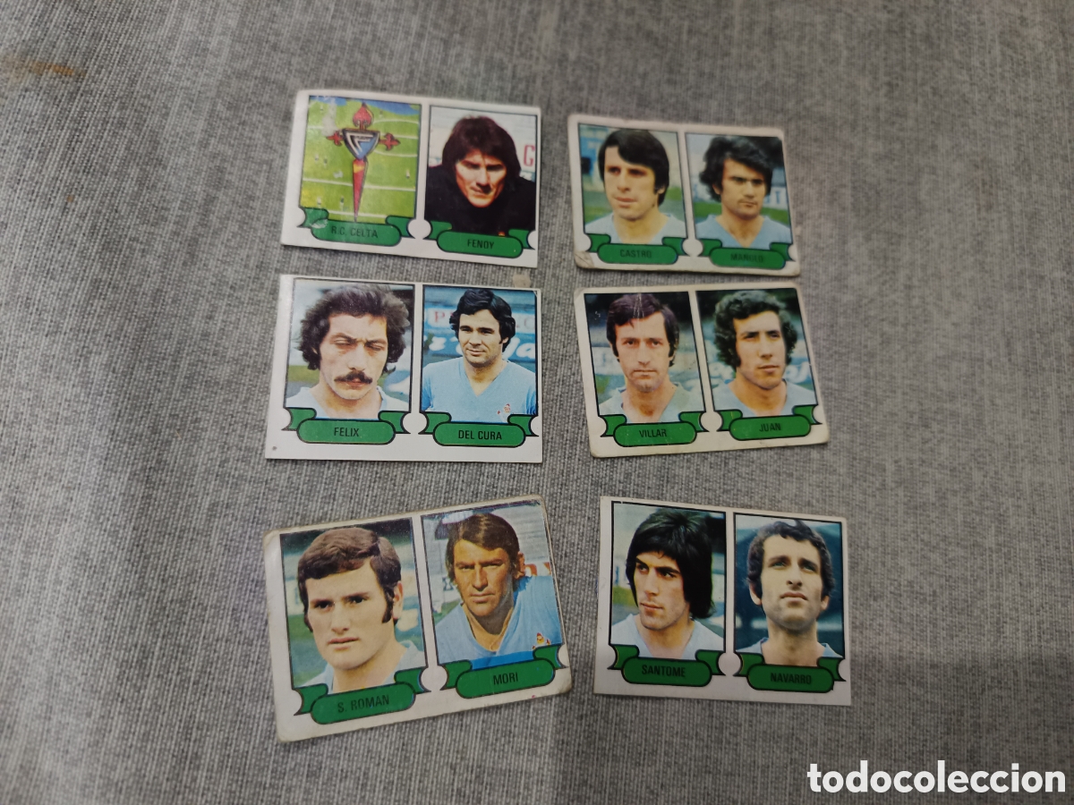 Cromos de F&uacute;tbol: RUIZ ROMERO 1978-79 ( EQUIPO COMPLETO RC CELTA DE VIGO - 6 CROMOS DESPEGADOS )