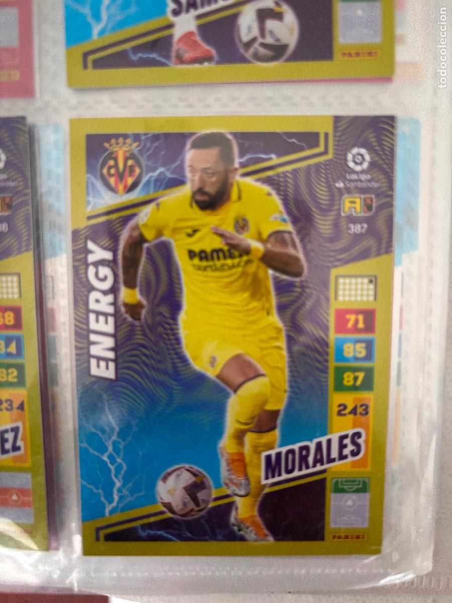 Football Stickers: 387 ENERGY MORALES ADRENALYN 22 23 2023 2024 SIN PEGAR - ADRENALYN