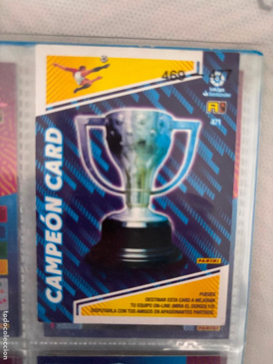 Football Stickers: 471 CAMPEON CARD ADRENALYN 22 23 2023 2024 SIN PEGAR - ADRENALYN