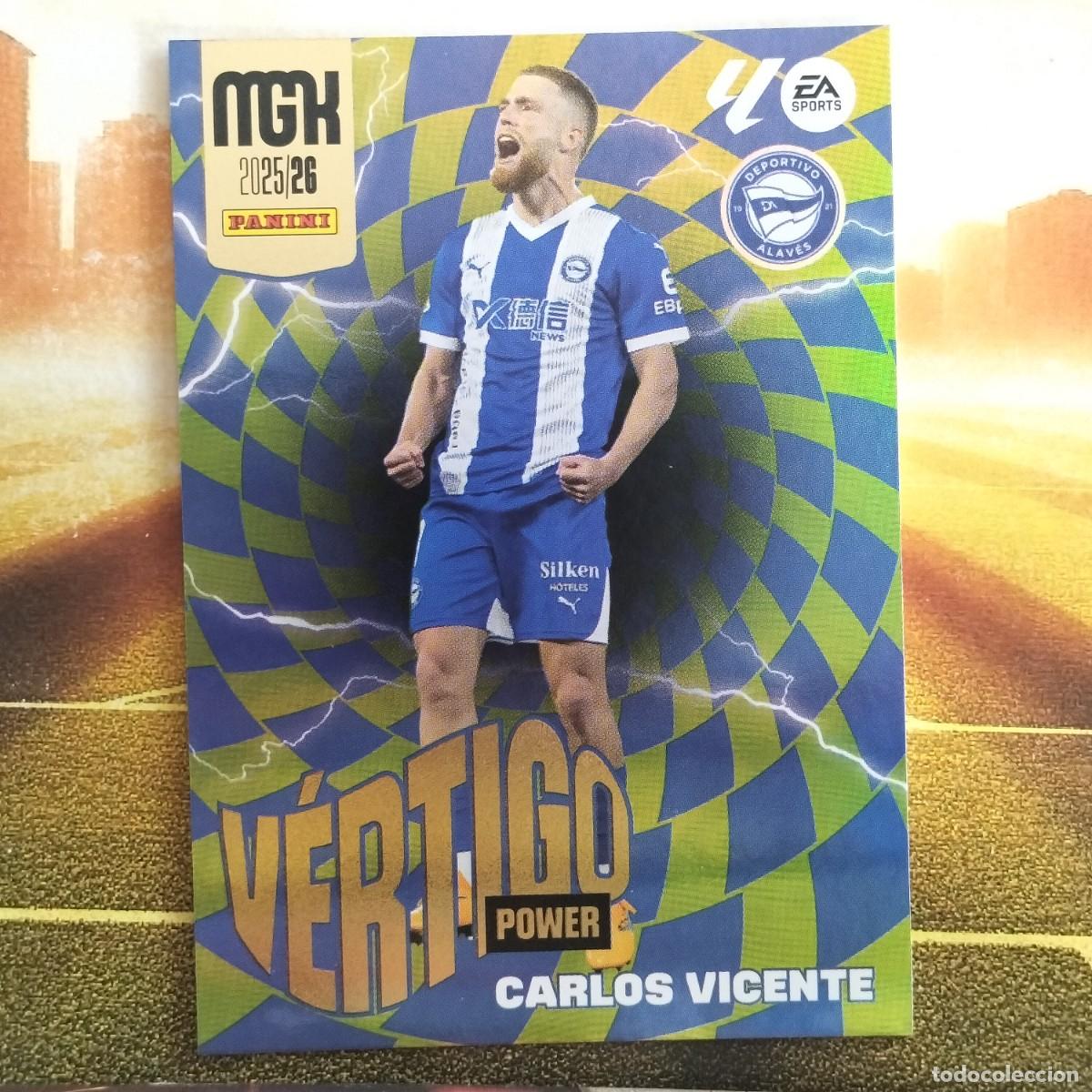 Figurine di Calcio: #382 P382 CARLOS VICENTE DEPORT. ALAVES | VERTIGO POWER 2025 2026 MEGACRACKS LALIGA PANINI 25 26 MGK