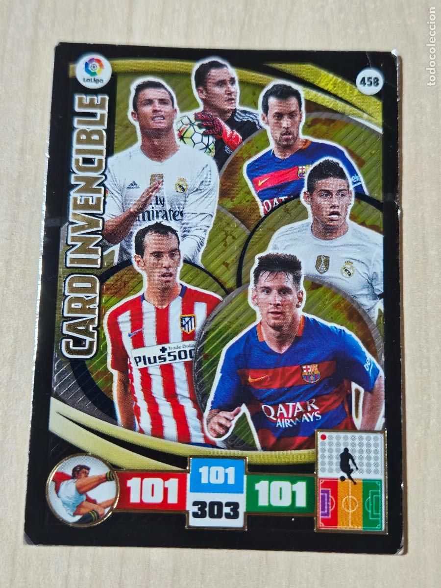 Cromos de Futebol: FICHA N&ordm; 458 CARD INVENCIBLE - ADRENALYN 15 16 - PANINI 2015 - 16 - CROMO -