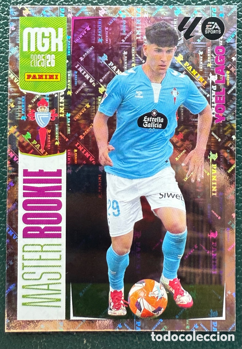 Cromos de F&uacute;tbol: 423 YOEL LAGO CELTA DE VIGO MASTER ROOKIE FICHAS ALBUM MEGACRACKS 2025 2026 MGK 25 26