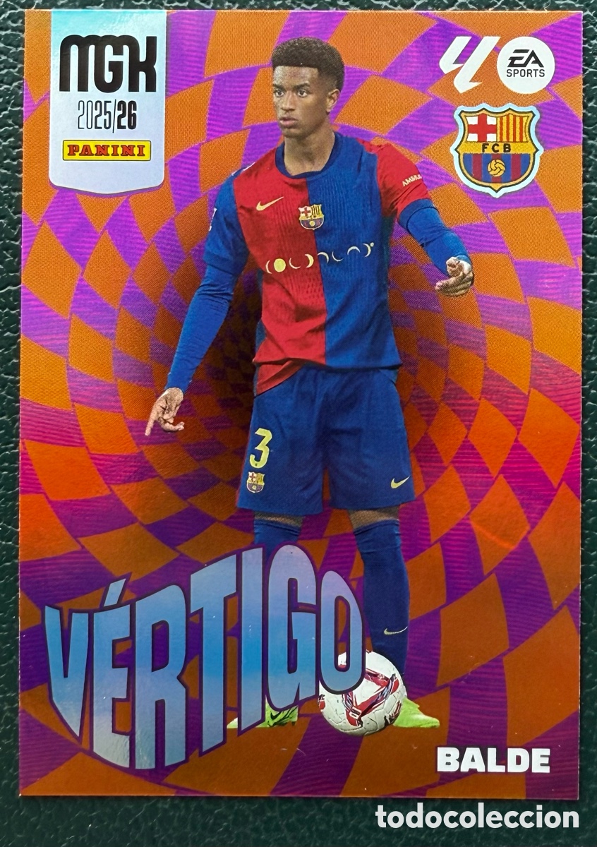 Fu&szlig;ball-Sticker: 380 BALDE FC BARCELONA VERTIGO FICHAS ALBUM MEGACRACKS 2025 2026 MGK 25 26