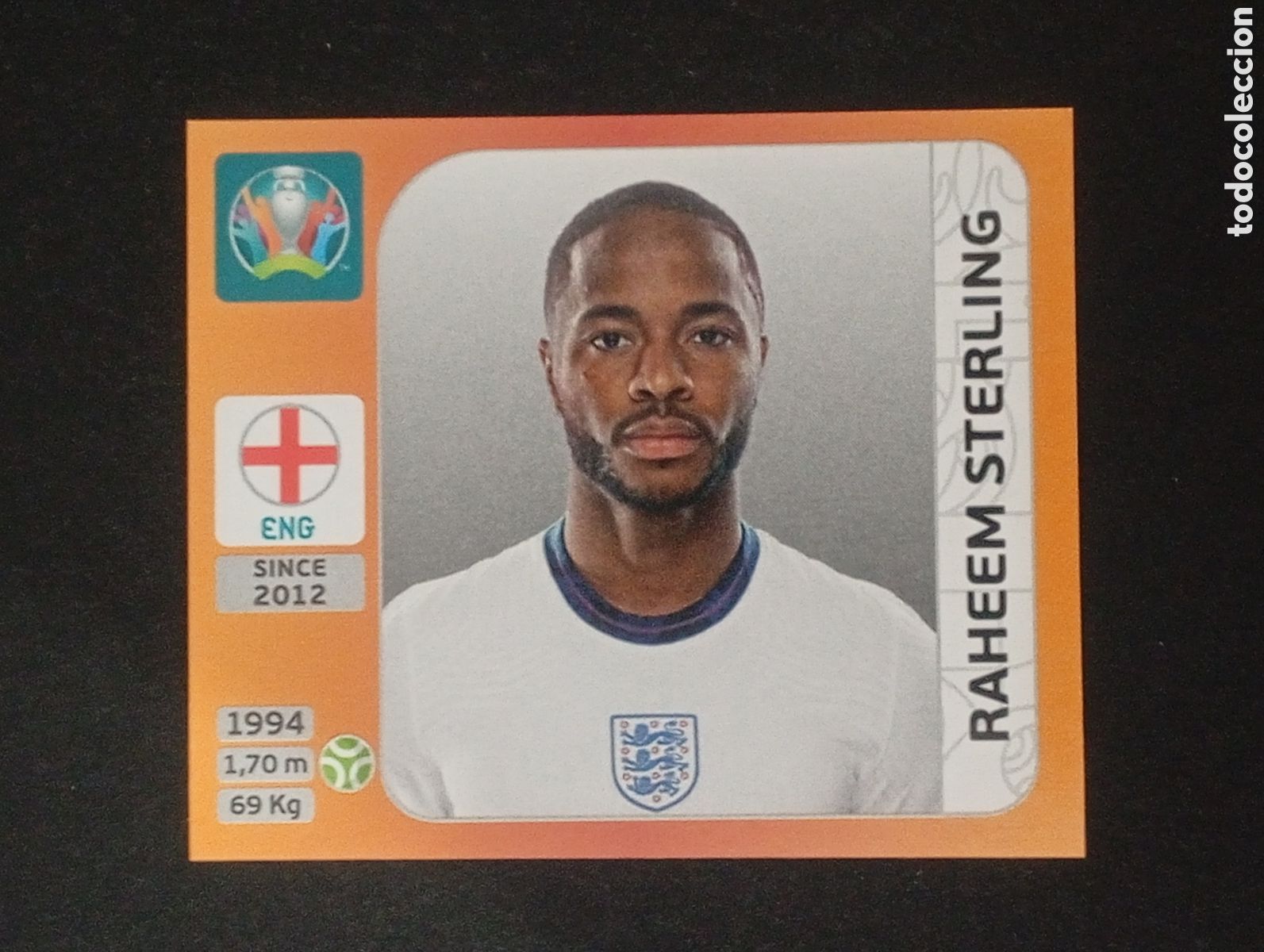 Football Stickers: 421 STERLING ENGLAND INGLATERRA EURO 2020 TOURNAMENT EUROCOPA PANINI CROMO TOPPS CROMOS STICKER