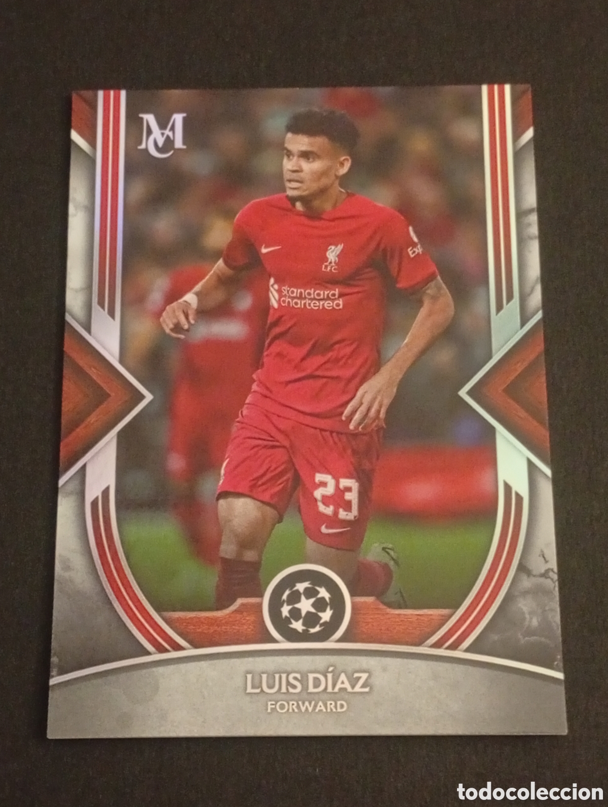 Cromos de f&uacute;tbol: 50 LUIS DIAZ LIVERPOOL COLOMBIA TOPPS MUSEUM 2022 2023 22 33 CROMO CARD MEGACRACKS MERLIN PARALELA