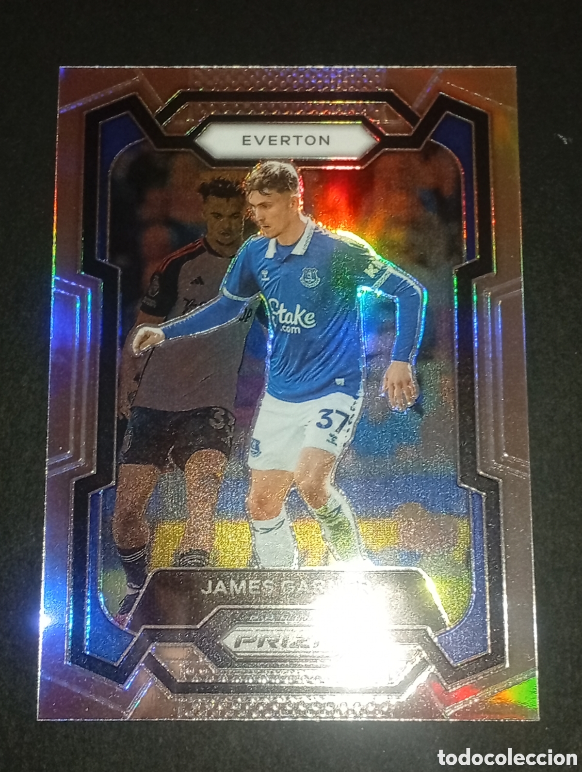 Fu&szlig;ball-Sticker: 261 paralela prizm JAMES GARNER EVERTON 2023 2024 23 24 PREMIER LEAGUE CROMOS CARD TOPPS