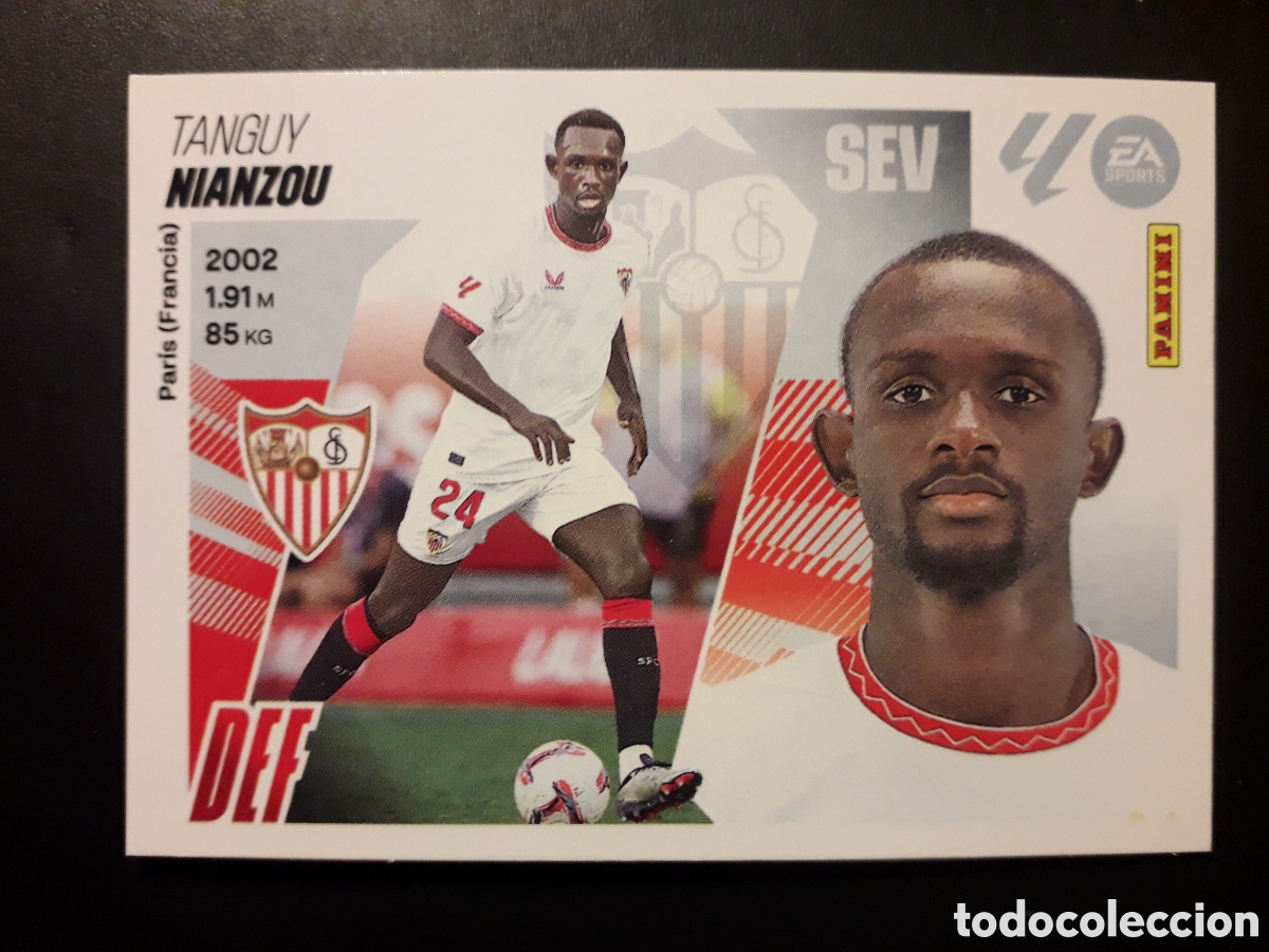 Cromos de f&uacute;tbol: NIANZOU SEVILLA N&deg; 9 ED ESTE 2025 2026 25 26 SIN PEGAR PEDIDO M&Iacute;NIMO 3&euro;