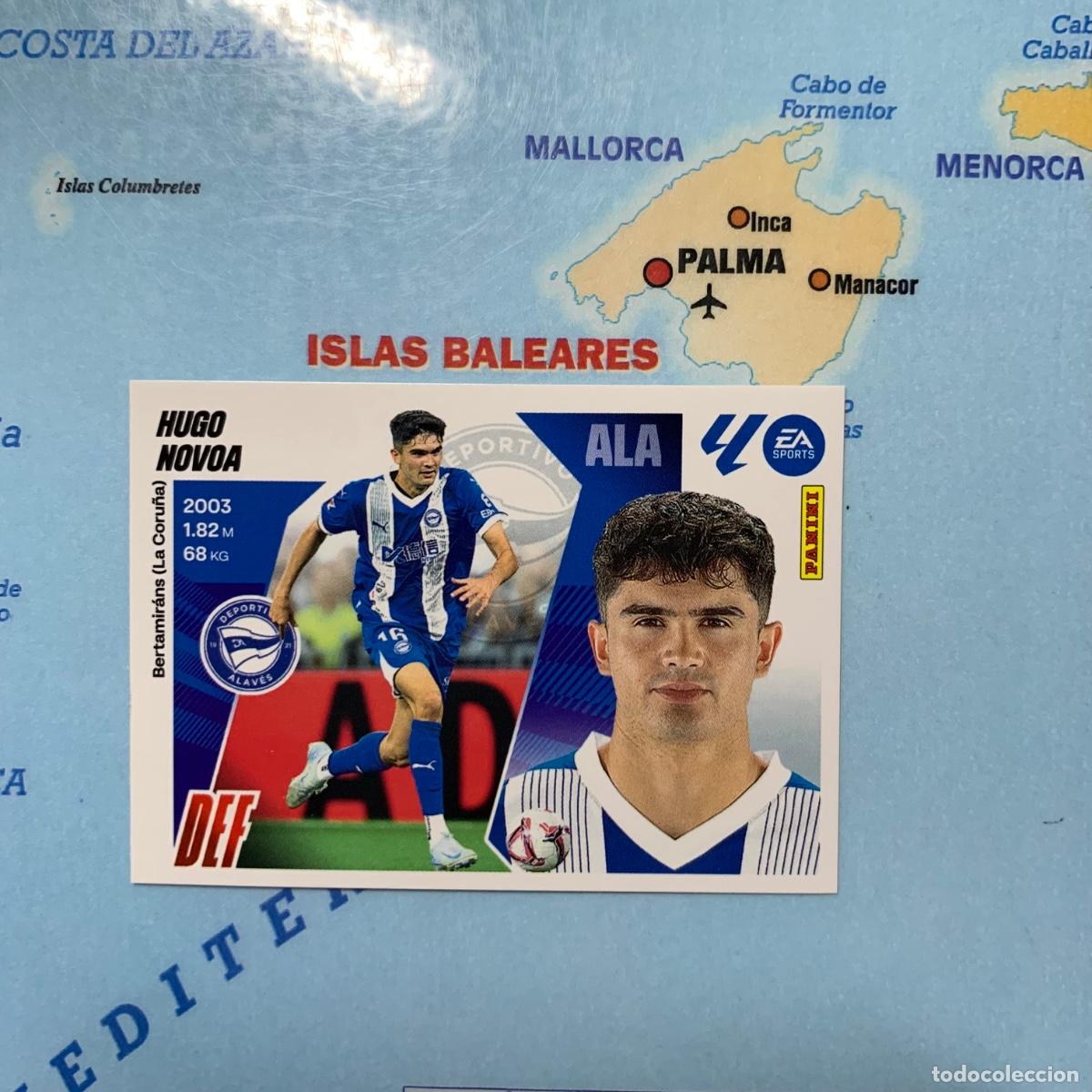 Cromos de f&uacute;tbol: Hugo Novoa n&uacute;mero 6 del Alav&eacute;s cromo liga este 25-26 2025-2026