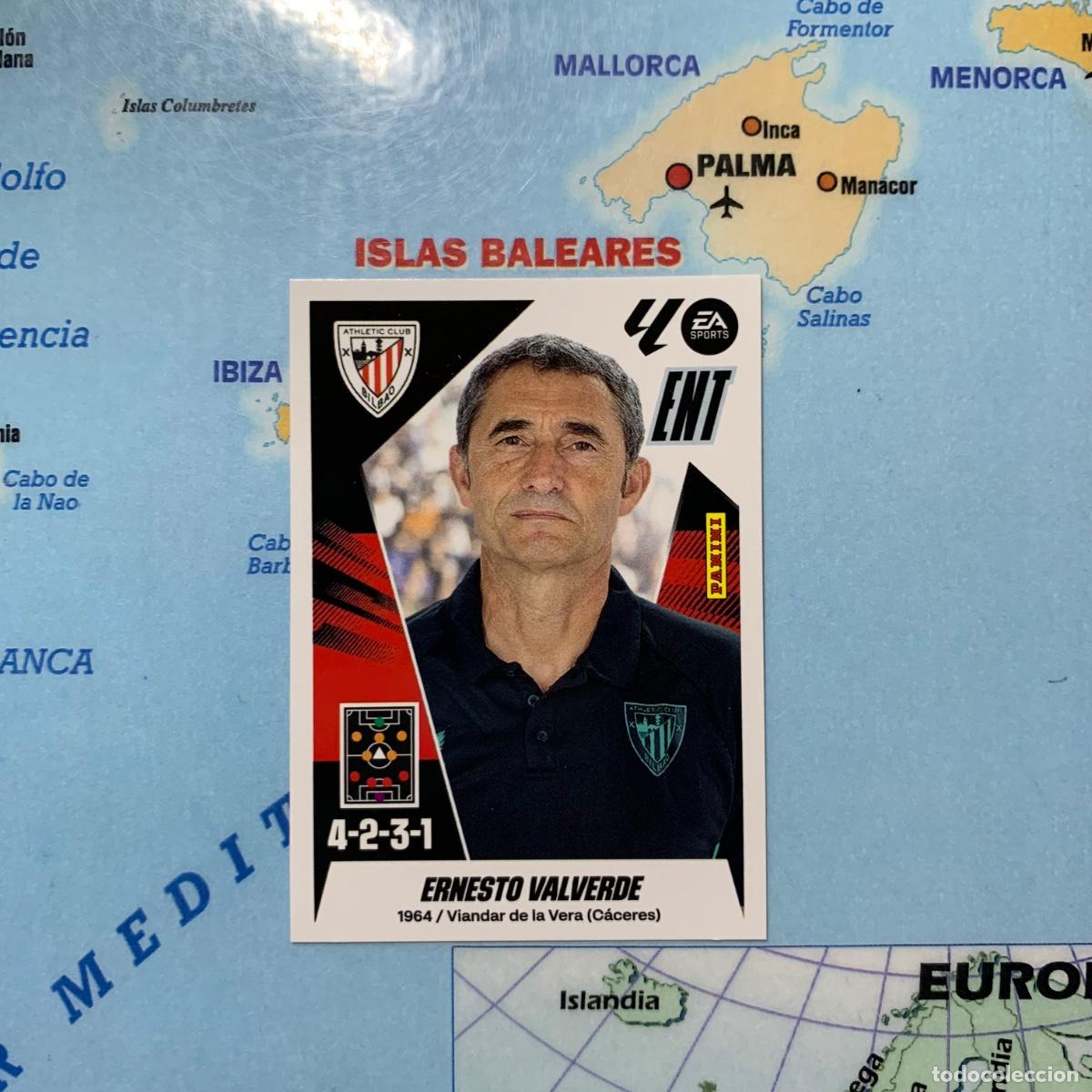 Cromos de f&uacute;tbol: Valverde entrenador n&uacute;mero 2 del Athletic de Bilbao cromo liga este 25-26 2025-2026