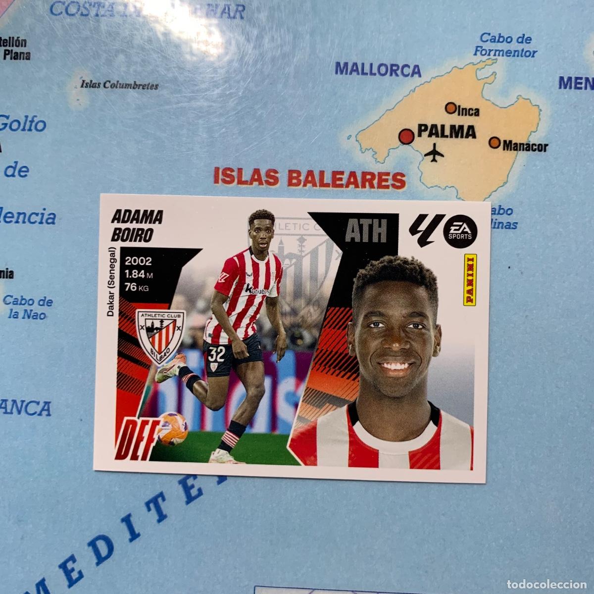 Cromos de f&uacute;tbol: Adama Boiro n&uacute;mero 9B del Athletic de Bilbao cromo liga este 25-26 2025-2026