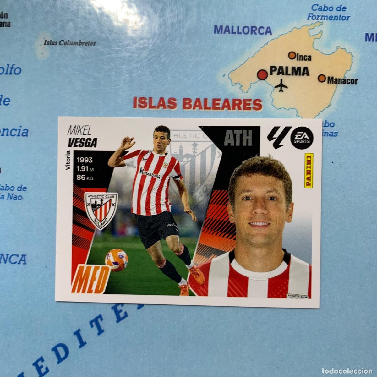 Cromos de f&uacute;tbol: Vesga n&uacute;mero 10 del Athletic de Bilbao cromo liga este 25-26 2025-2026