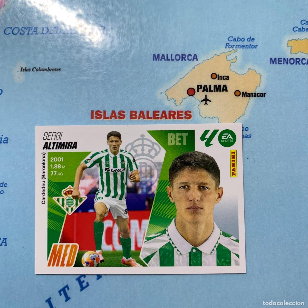 Fu&szlig;ball-Sticker: Altimira n&uacute;mero 12 del Betis cromo liga este 25-26 2025-2026