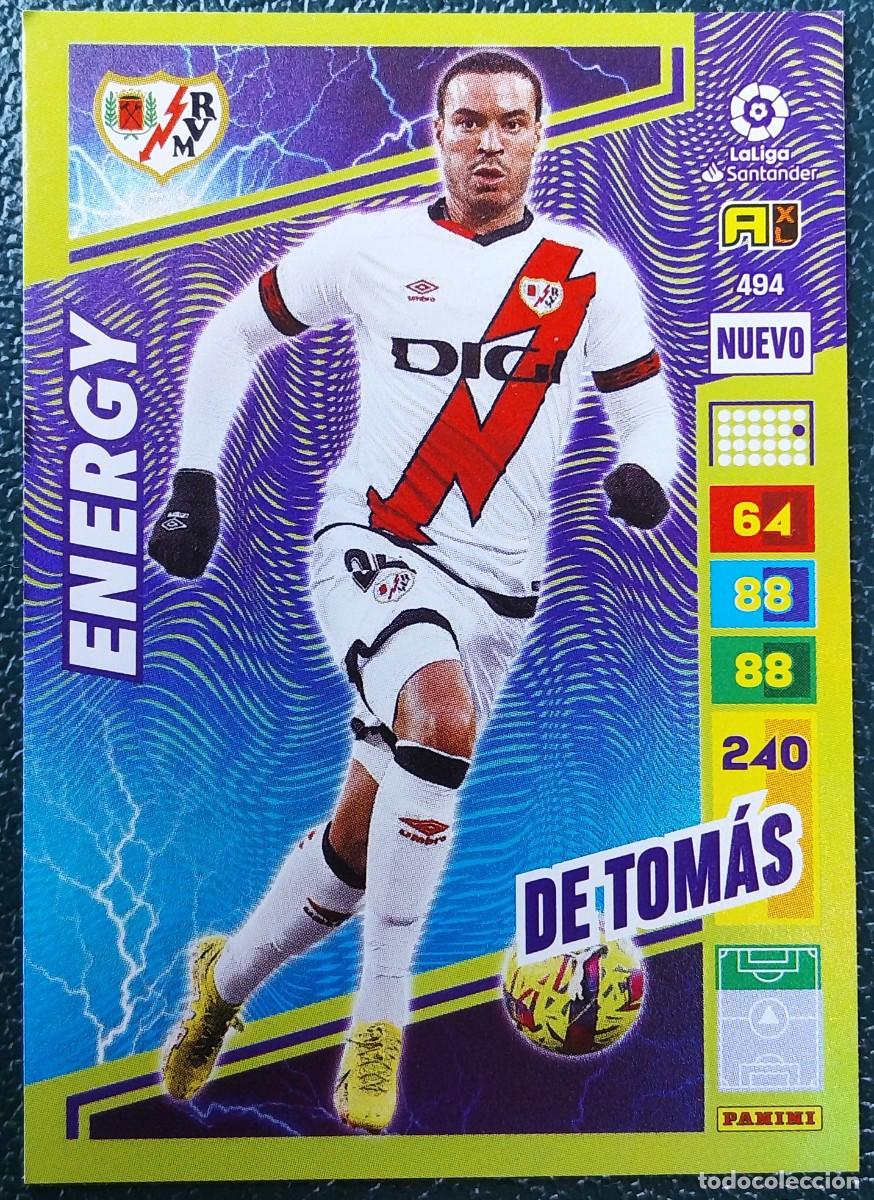 Cromos de f&uacute;tbol: 494 DE TOMAS RAYO VALLECANO ENERGY FICHAS ALBUM ADRENALYN XL 2022 2023 22 23