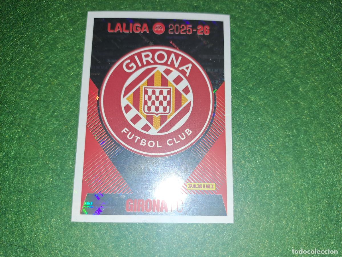 Fu&szlig;ball-Sticker: liga este 2025 2026 25 26 nuevo girona n&ordm; 1 escudo