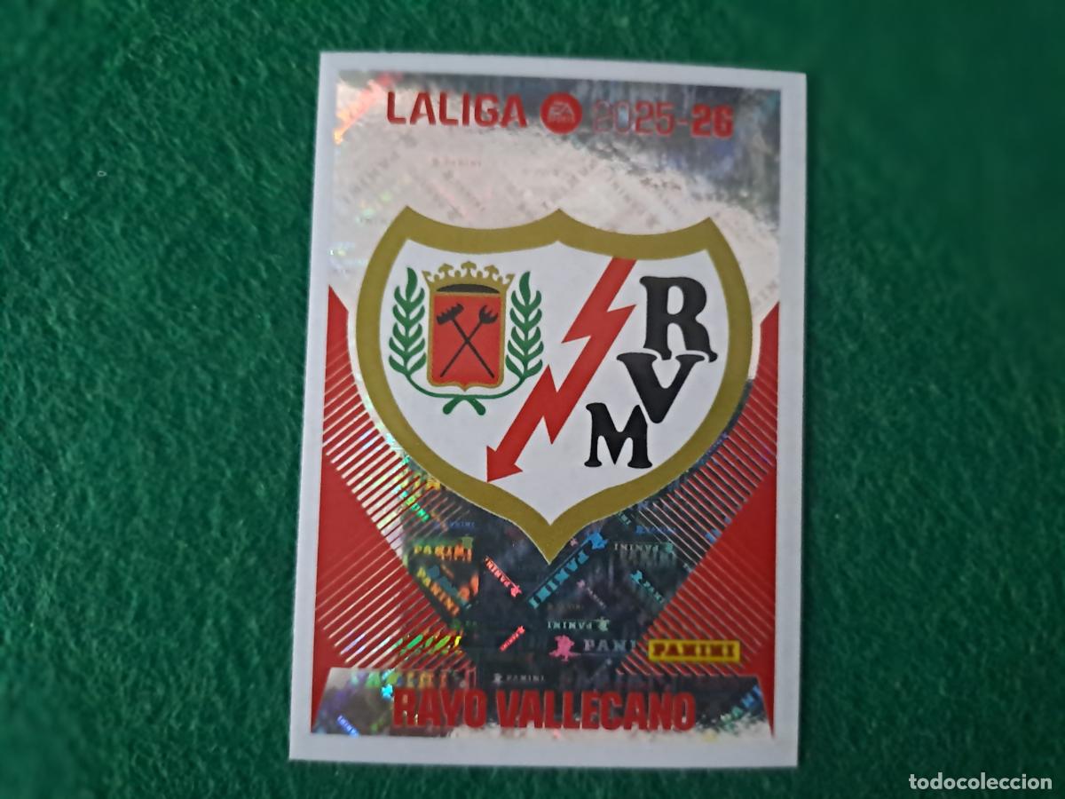 Fu&szlig;ball-Sticker: liga este 2025 2026 25 26 nuevo rayo vallecano n&ordm; 1 escudo