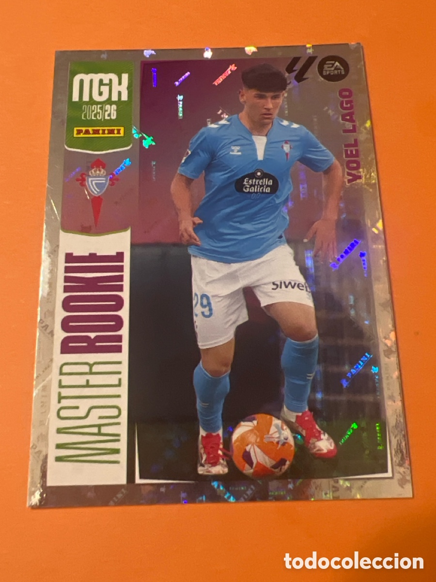 Figurine di Calcio: E98. 423 YOEL LAGO - RC CELTA | MASTER ROOKIE 2025 2026 MEGACRACKS LALIGA PANINI 25 26 MGK